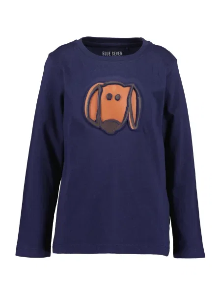 BLUE SEVEN Tricou bleumarin / maro deschis / maro închis albastru