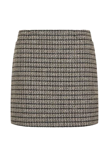 Fusta mini Theory din tweed negru
