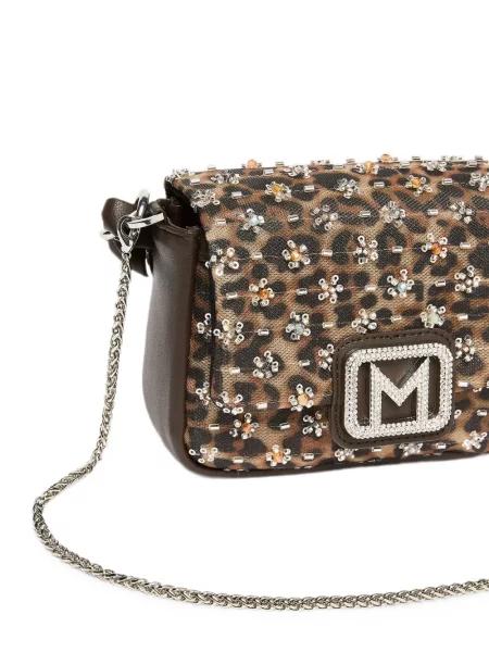 Geantă shopper Marella cu imagine cu model leopard maro
