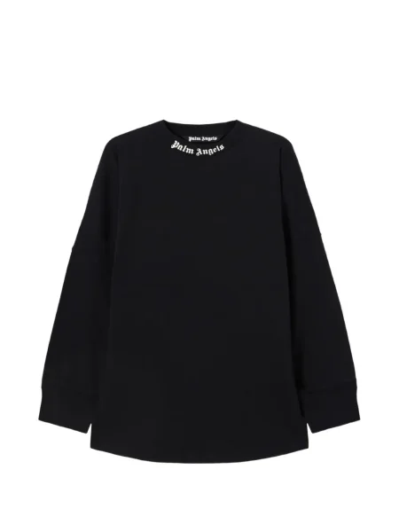 Tricou Palm Angels lung cu autograf negru