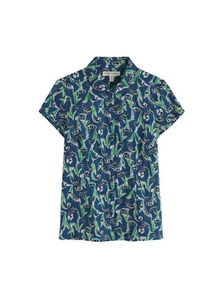 Seasalt Cornwall Bluză Rushmaker / verde albastru