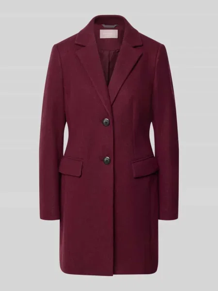 Płaszcz o kroju regular fit z listwą z 2 Christian Berg Woman Selection