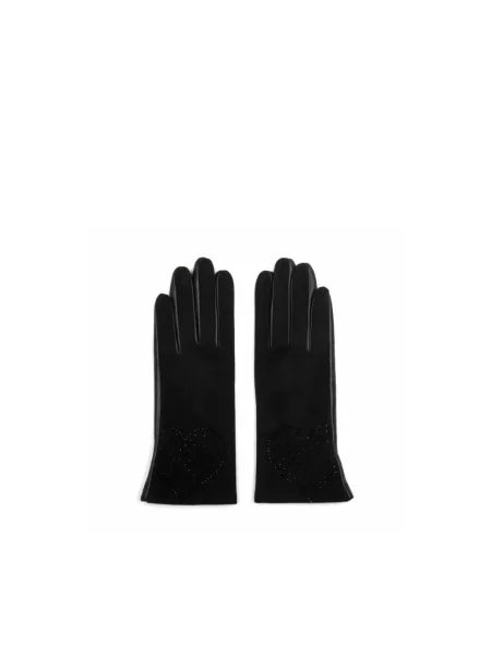Кожаные перчатки Estro черные