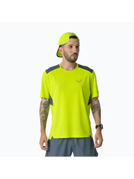 Tricou de alergare pentru bărbați DYNAFIT Sky ultra yellow galben