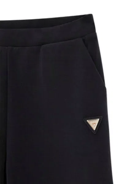 Guess Sportinės kelnės Wide Leg juoda
