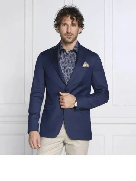 Oscar Jacobson de lână sacou ego blazer albastru