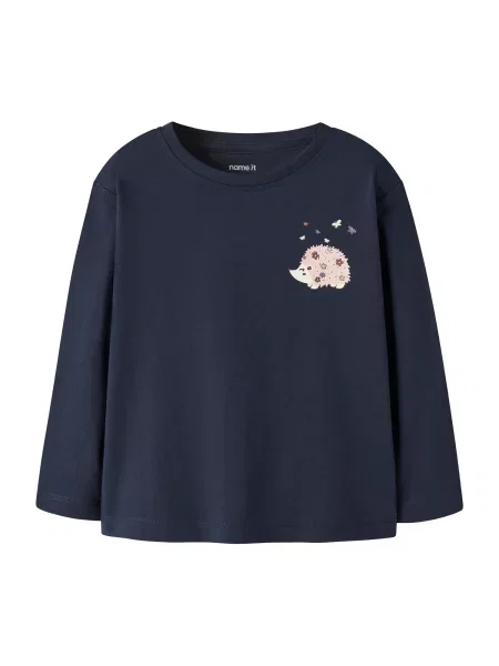 NAME IT Tricou NMFVEEN crem / bleumarin / lila roz