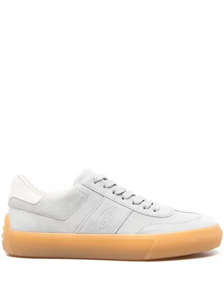 Sneakerși Tod's din piele de căprioară gri