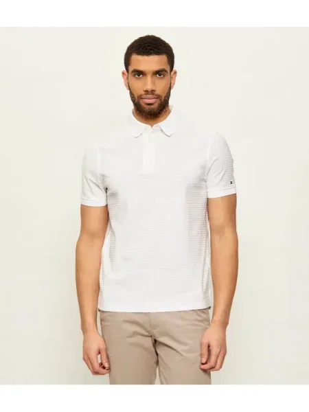 Tommy Hilfiger Polo | mercerizat alb