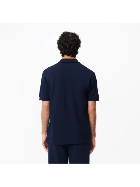 Lacoste Polo Classic Fit Z Bawełny Organicznej granatowy