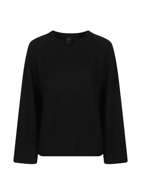 Pulover Pinko cu decolteu în V negru