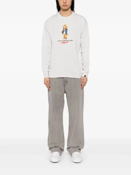 Tricou Aape By A Bathing Ape cu imagine gri