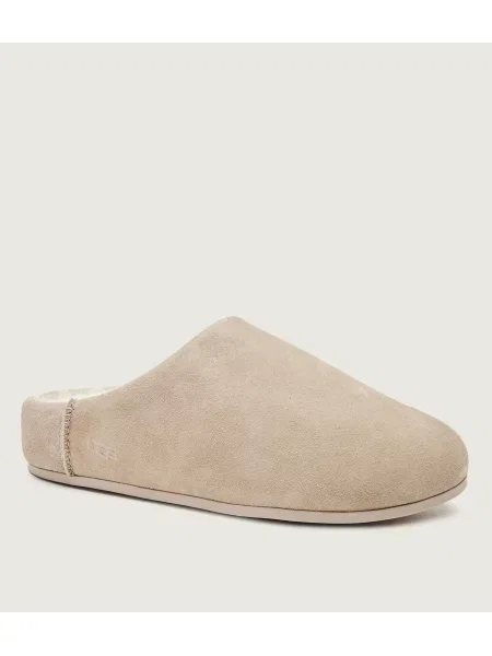 UGG papuci din piele întoarsă W Elea Slip-On bej