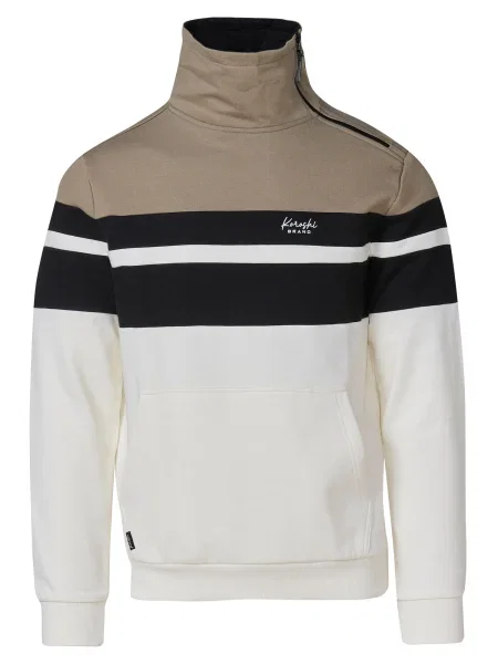 KOROSHI Svetr režná offwhite černá