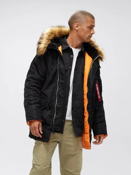Alpha Industries Slim Fit Парка чорний