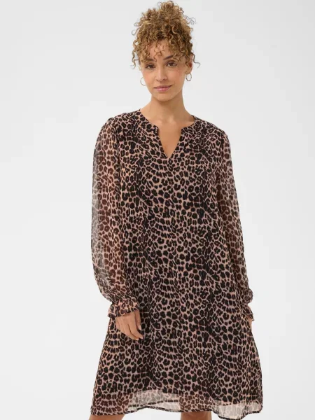 Cream Rochie gri metalic negru
