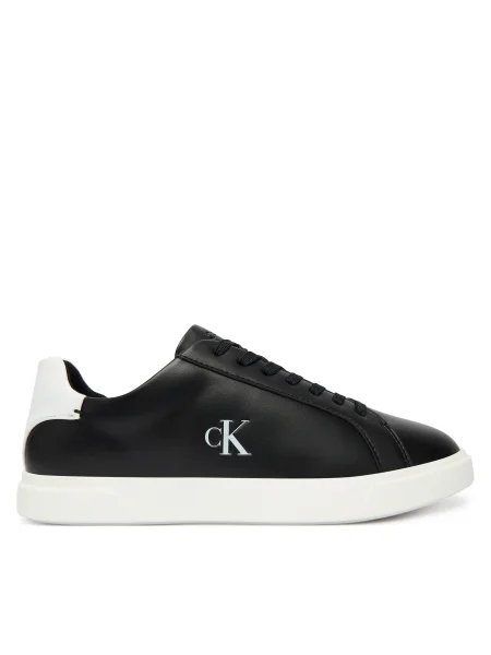 Calvin Klein Сникърси Low Pro Cup Laceup Lth Moire черен