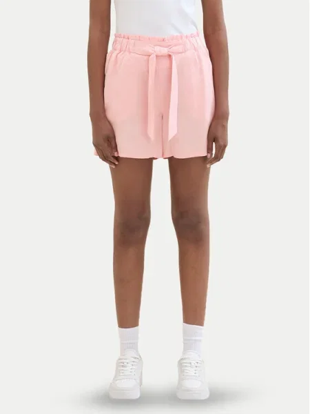 Pantaloni scurți din denim Tom Tailor Denim roz