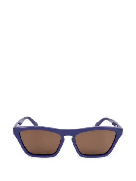 Ochelari de soare Stella Mccartney Eyewear cu imprimeu geometric cu autograf albastru