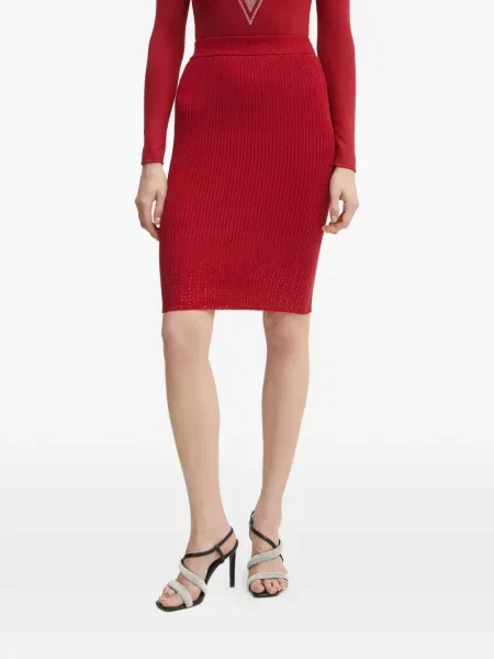 Fusta mini Guess roșu