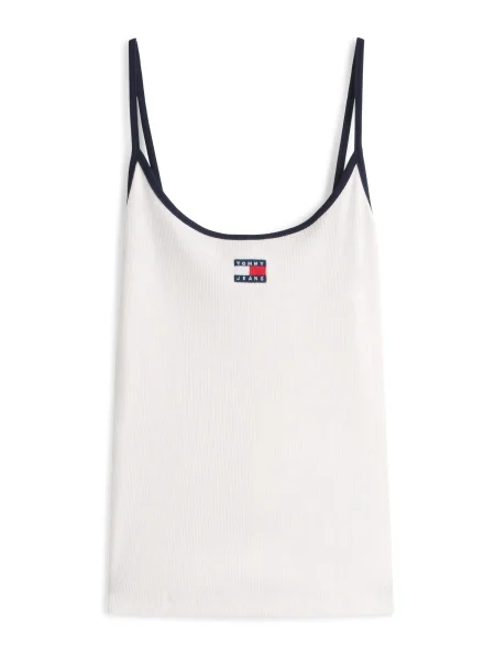 Tommy Jeans Top albastru marin alb