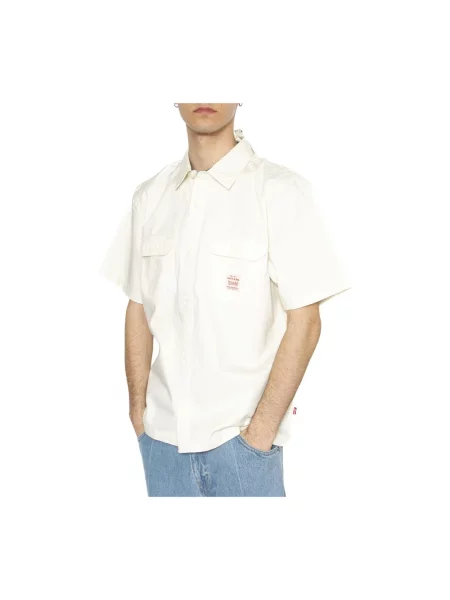 Levi's Koszule Mężczyzna M SS Dalton Worker WW biały