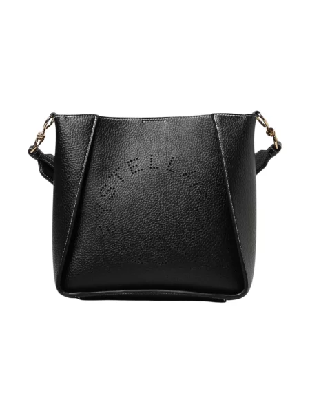 Torebka Stella Mccartney skórzana z logo retro czarna