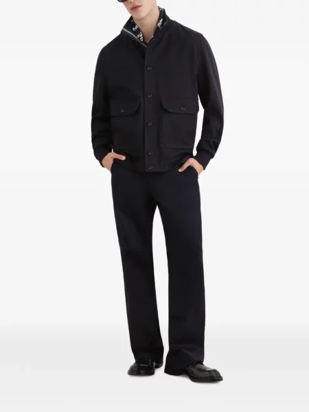 Geacă Dolce & Gabbana de lână albastru