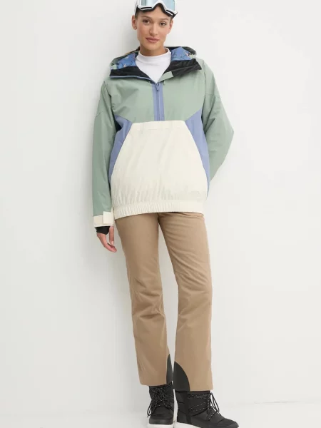 Горнолыжная куртка Roxy зеленая