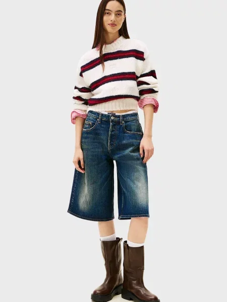 Свитер Tommy Jeans в полоску белый