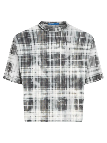 KARL LAGERFELD JEANS Tricou negru alb