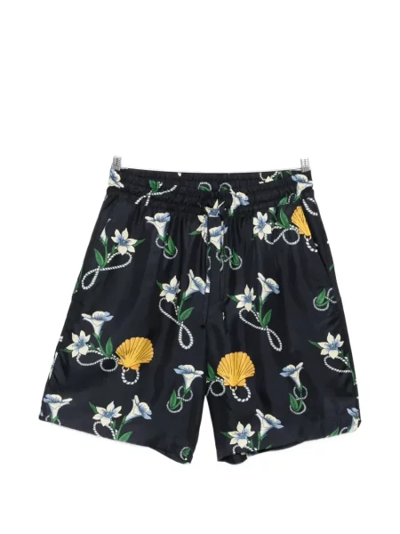 Шорти Drôle De Monsieur на цветя синьо