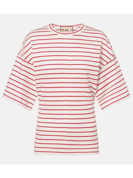 Tricou Plan C din jerseu alb