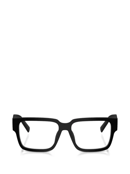 Pravokutne sunčane naočale Prada Eyewear crna