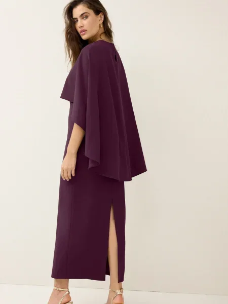 Next Rochie burgundy roșu