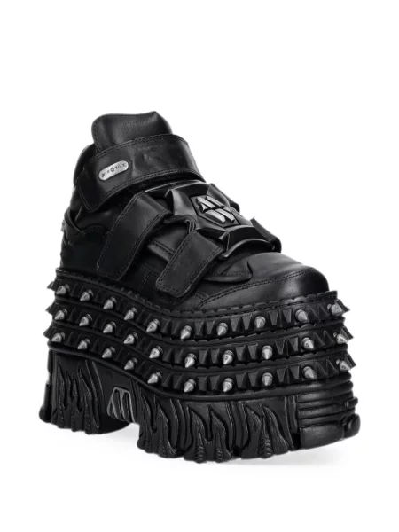 Sneakerși New Rock cu platformă negru