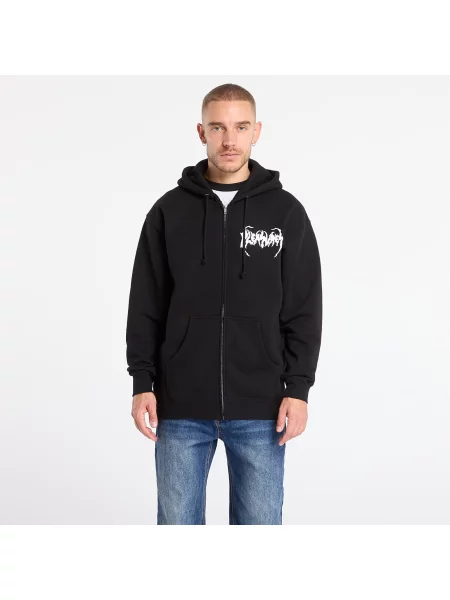 Φούτερ PLEASURES Pond Zip Hoodie Black S μαύρο