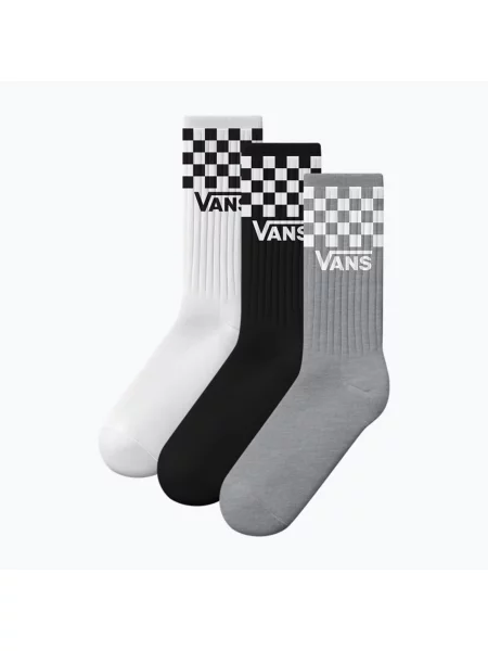 Kockované klasické ponožky Vans biela