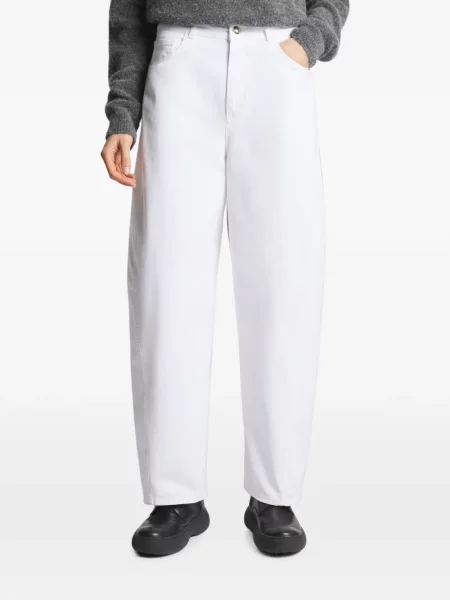 Pantaloni Fay cu 5 buzunare alb