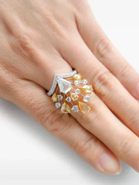 Cocktail inel Hyt Jewelry argintiu