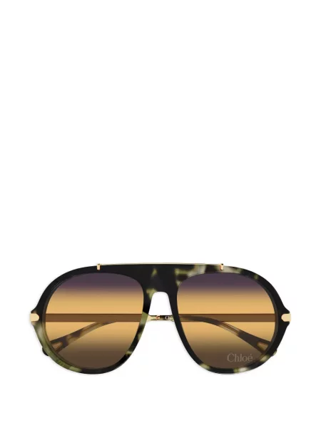 Слънчеви очила Chloé Eyewear зелено