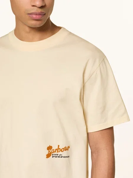 Barbour Koszulka Terrain beige beżowa