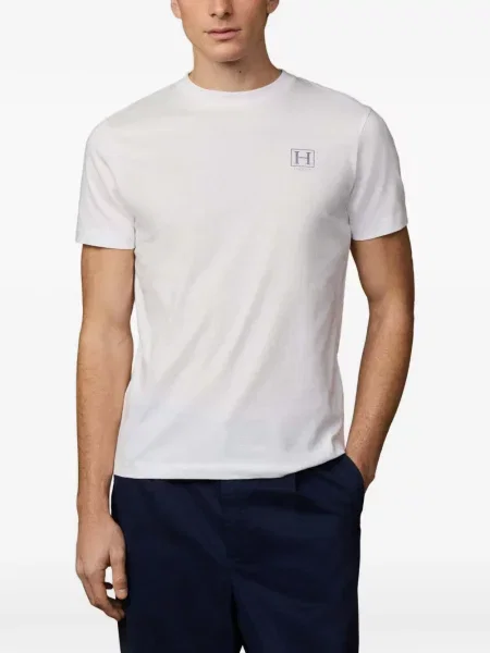 Tricou Hackett cu imagine alb