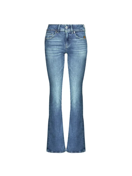 Džínsy so strihom ku čižmám G-star Raw modrá