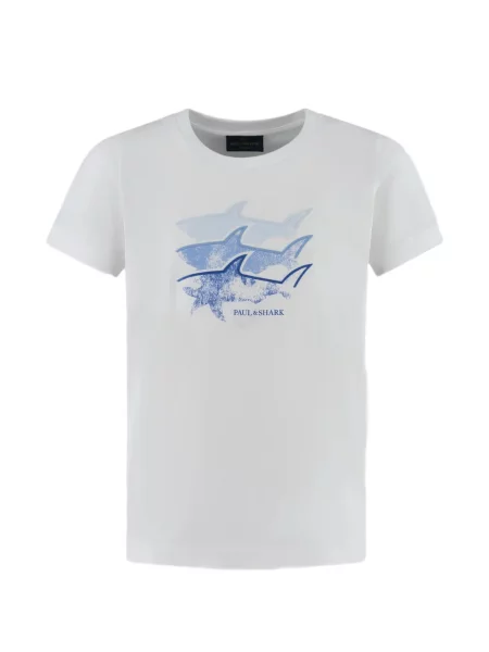 Koszulka dziecięca Paul & Shark biała