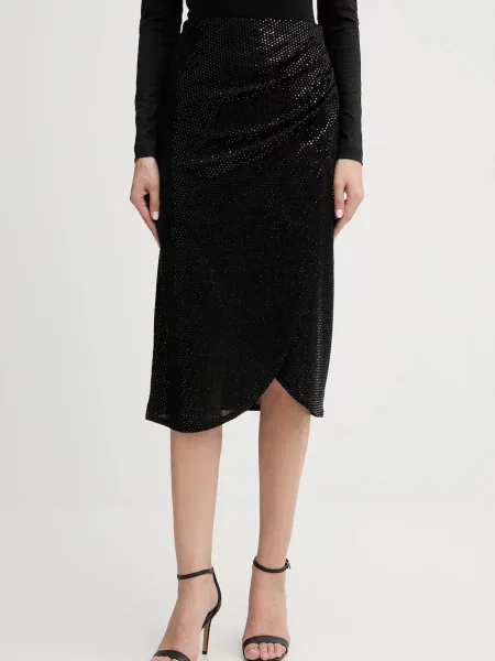 Morgan fustă midi drept JOLIVIA negru