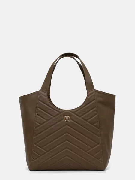 PINKO Torebka Tote Bag PE 25 PLTT zielony