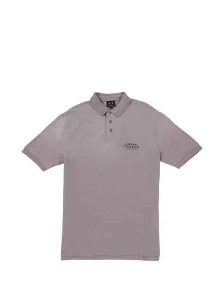 Koszulka polo Armani Exchange z logo szara