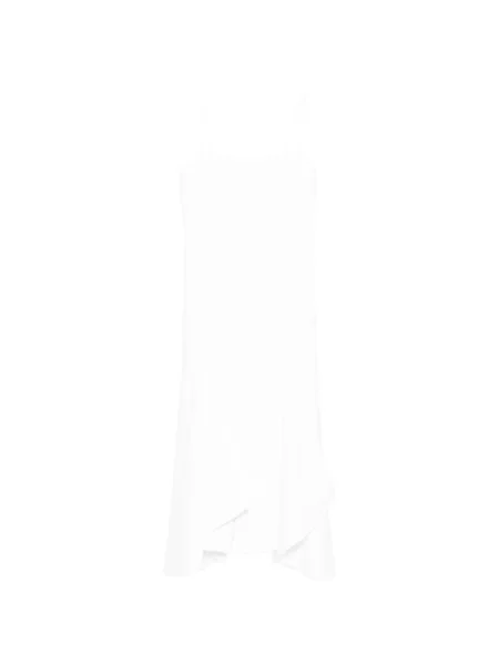 Sukienka Brandon Maxwell garniturowa na ramiączkach biała