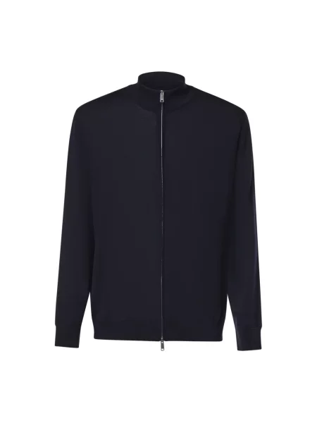 Kardigan Zegna wełniany niebieski